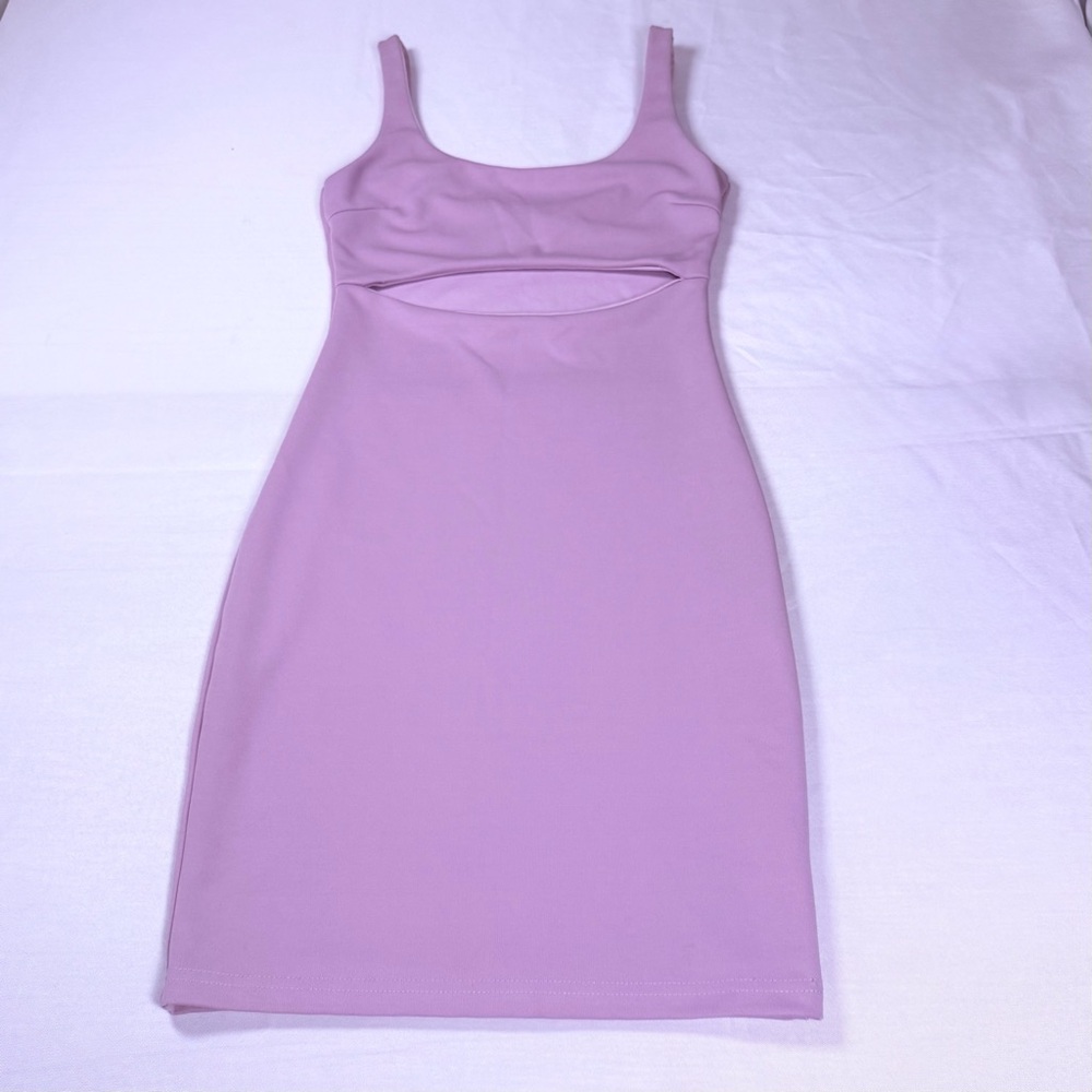Tiger Mist Lilac Cutout Mini Dress
